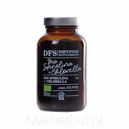 VIÊN HỖN HỢP TẢO LỤC VÀ TẢO XOẮN HỮU CƠ (375v) - Organic Chlorella & Spirulina Mixed Tablets