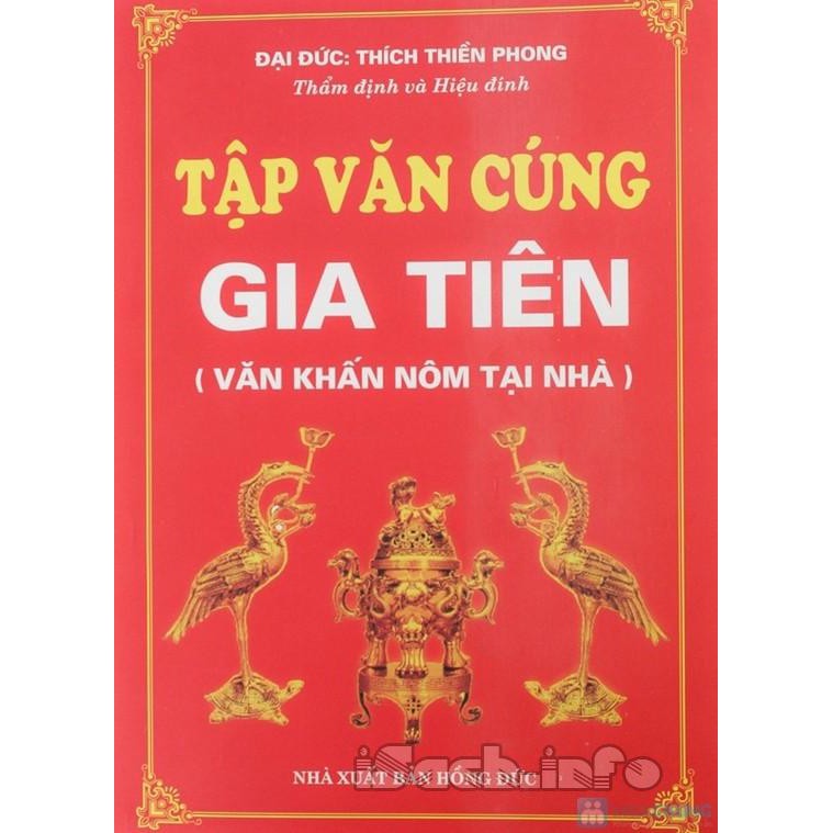 Sách - Tập văn cúng gia tiên (Văn khấn nôm tại nhà)