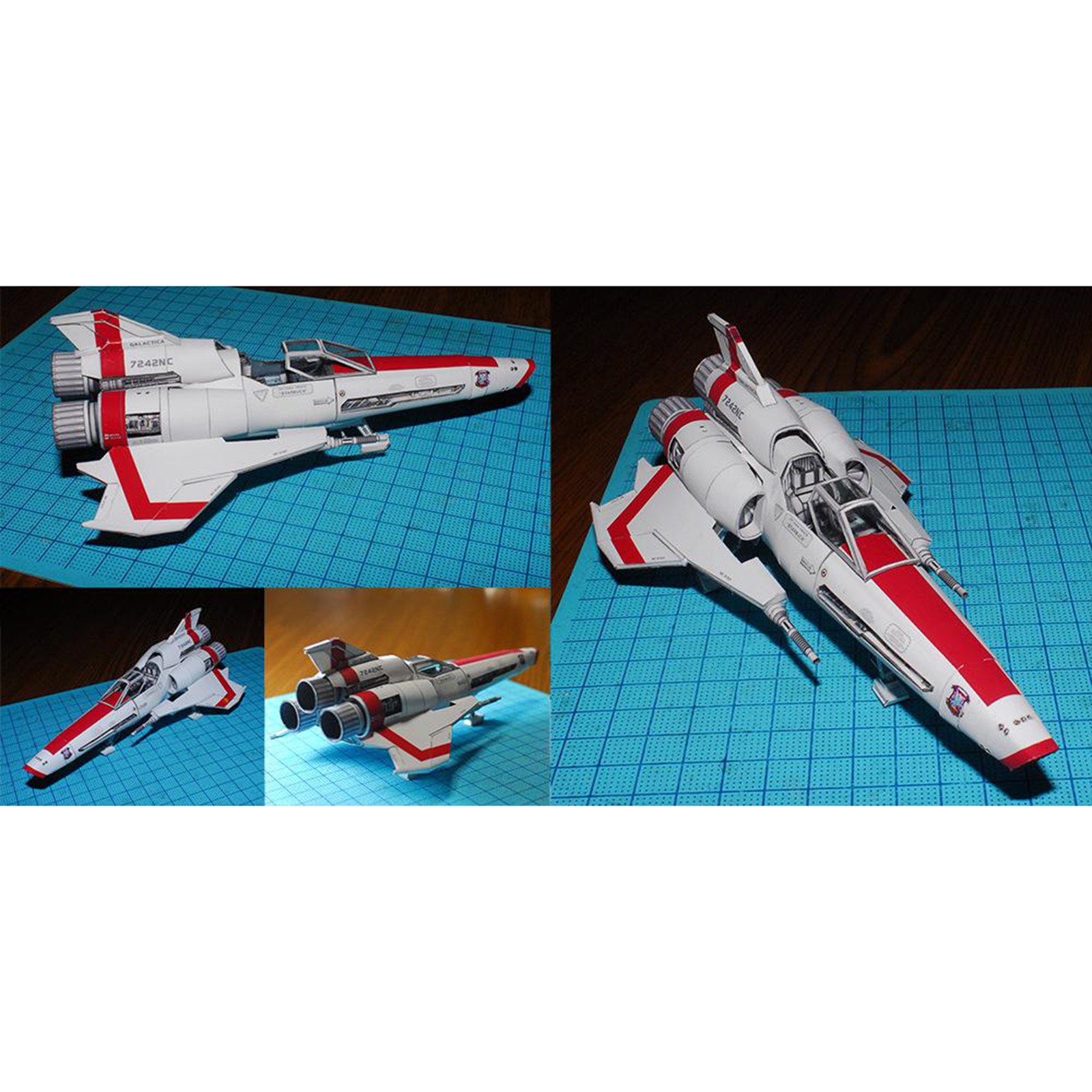 Mô Hình Tàu Chiến Battlestar Galactica Viper Mk2 3d