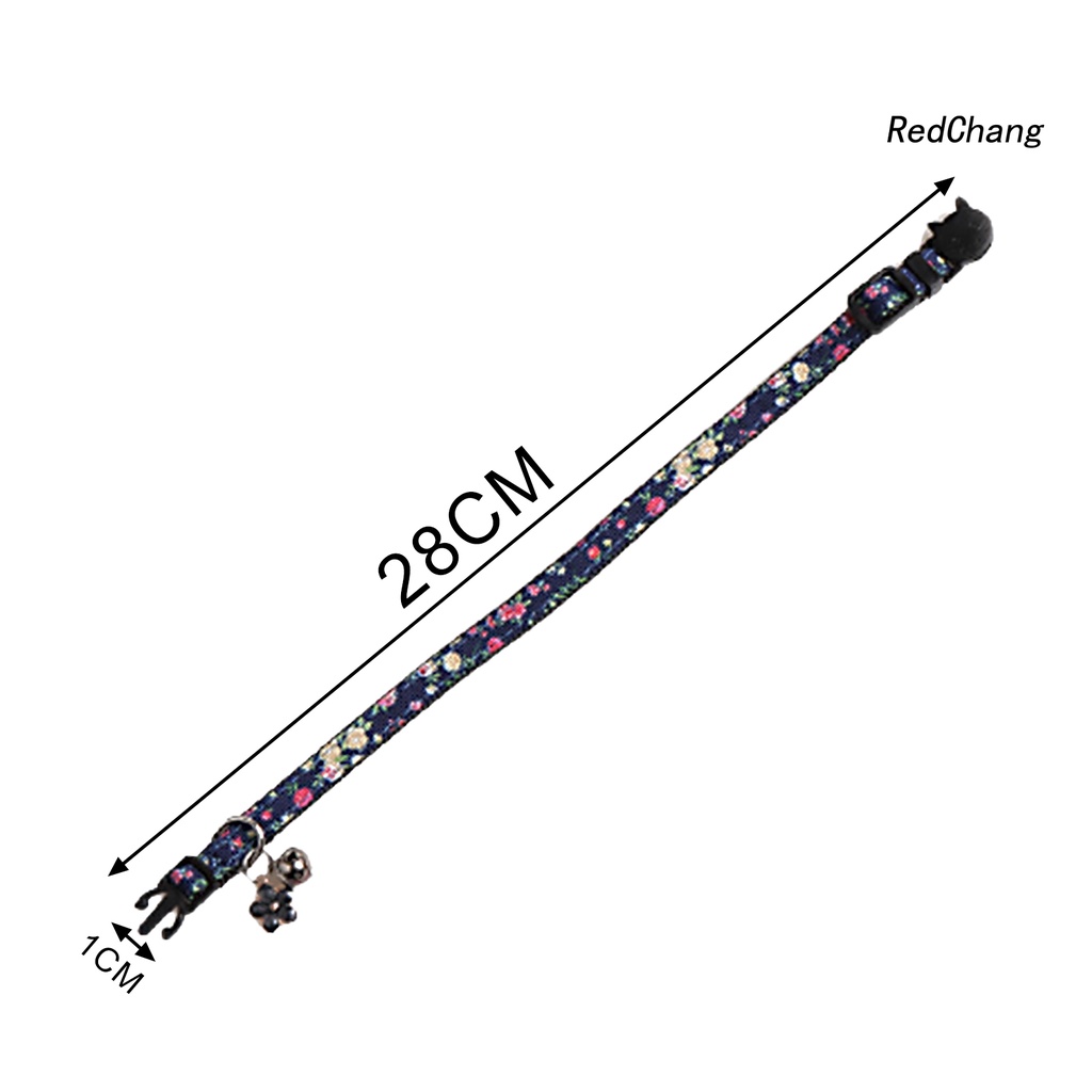 Vòng Cổ In Hoa Có Chuông Cho Thú Cưng