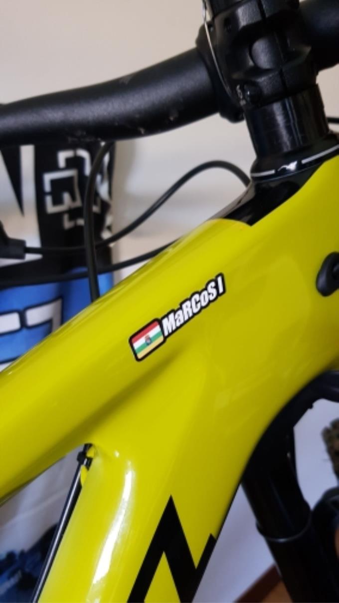 （retcmall）Tên logo Hình dán khung tùy chỉnh xe đạp Mtb Rider Id Mũ bảo hiểm Trang trí Decal Vinyl Bảo vệ chống nắng Phụ kiện đi xe đạp Miễn phí Vận chuyển
