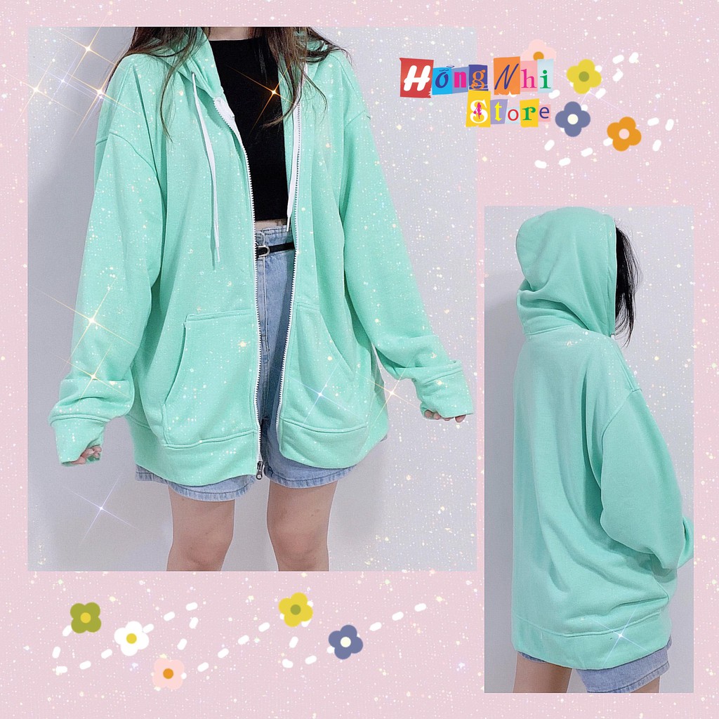 ÁO HOODIE ZIP UNISEX SKY BLUE - HOOODIE DÂY KÉO DÁNG RỘNG MÀU XANH NGỌC - MM | BigBuy360 - bigbuy360.vn