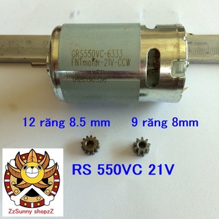 Motor 550 21V FNT 23000 rpm dùng cho máy khoan pin có bánh răng