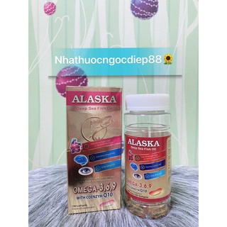 (CHÍNH HÃNG)Dầu Cá Alaska Omega 3.6.9 - Hộp 100 viên - Bổ Não, Tăng Cường Thị Lực
