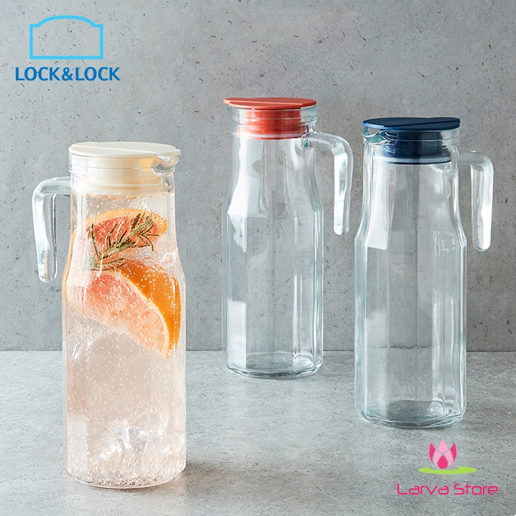Bình Nước Thủy Tinh Cổ Uốn Cong LocknLock LLG610 - 1.2L - Larva Store