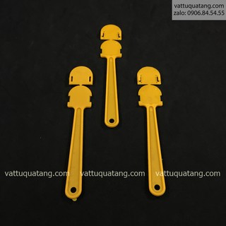 Phôi quạt cầm tay - màu vàng