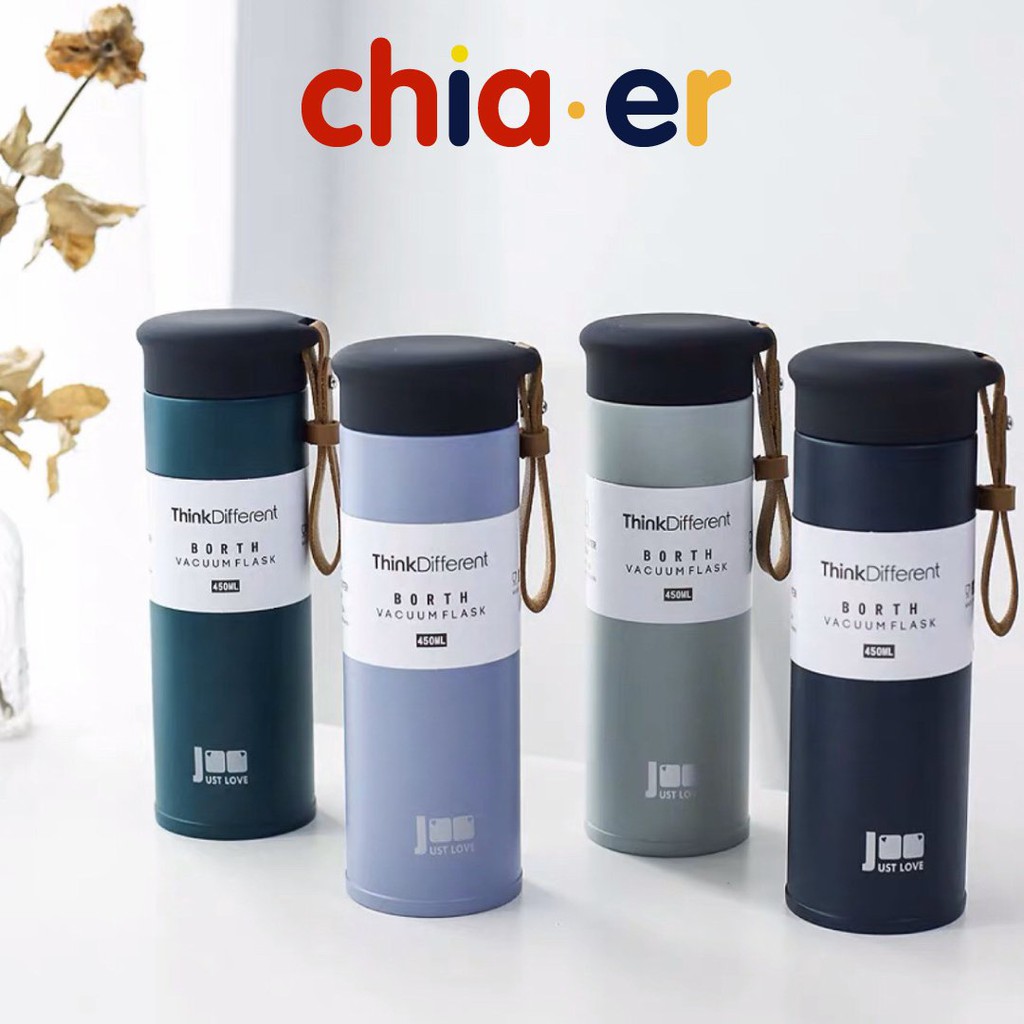 Bình giữ nhiệt Think Different inox 450ml Chia.er