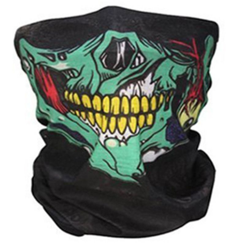 Mary Khăn Choàng Cổ Unisex Đa Năng Không Để Lại Dấu Vết In Hình Đầu Lâu Kinh Dị C