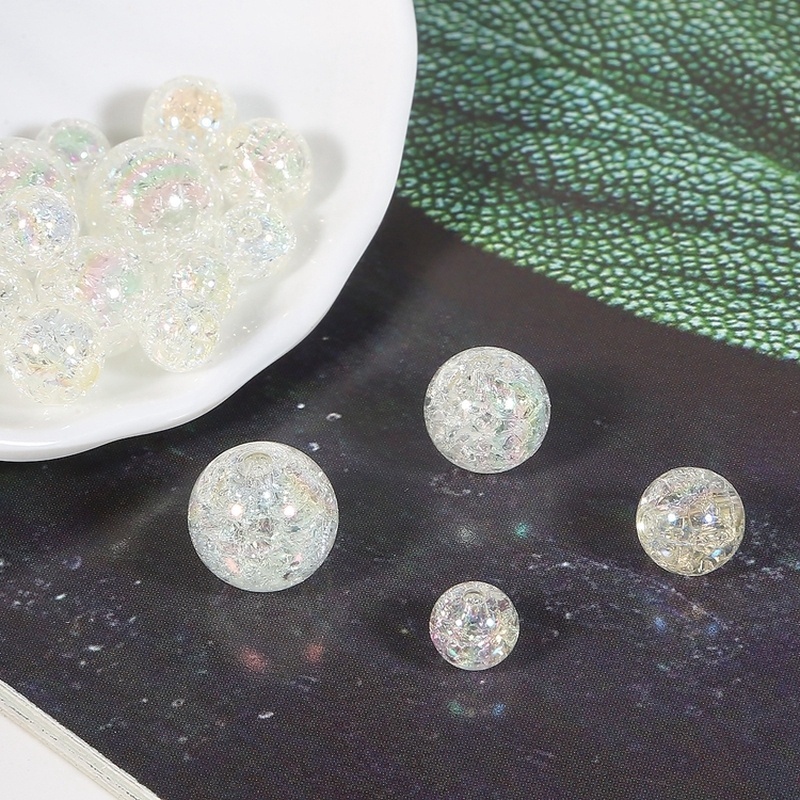 Set 10 Hạt Nhựa Acrylic Làm Trang Sức 10 / 10 / 12 / 14Mm