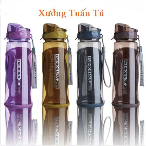 Bình Nước Thể Thao FASHION Chạy Bộ, Tập Gym, Chơi Thể Thao 800ml Tiện Lợi B01