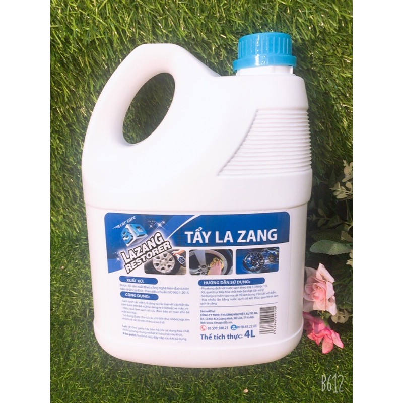 [Pha 1:5] Tẩy Gầm ô Tô- Tẩy ố Lazang- Làm Sáng Logo, Nẹp Mạ Crom.(1000ml)