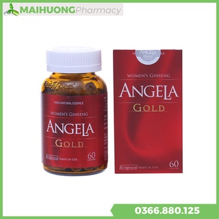 [Chính Hãng] Sâm Angela Gold hộp 60 viên , tăng cường và bổ sung nội tiết tố nữ.