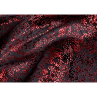 Tấm vải may hán phục màu đen chất lượng cao