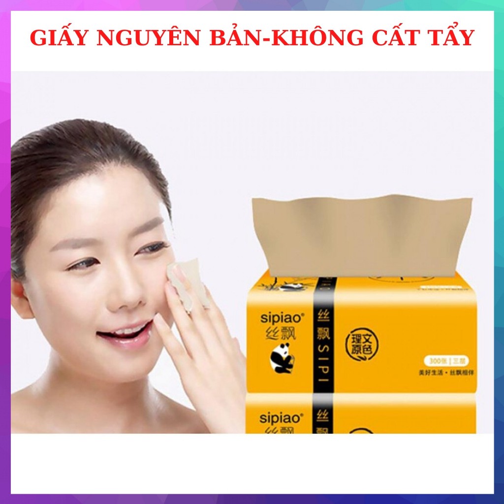 Giấy Ăn Gấu Trúc KHÔNG CHẤT TẨY Hàng đủ [SHOPEE TRỢ GIÁ]