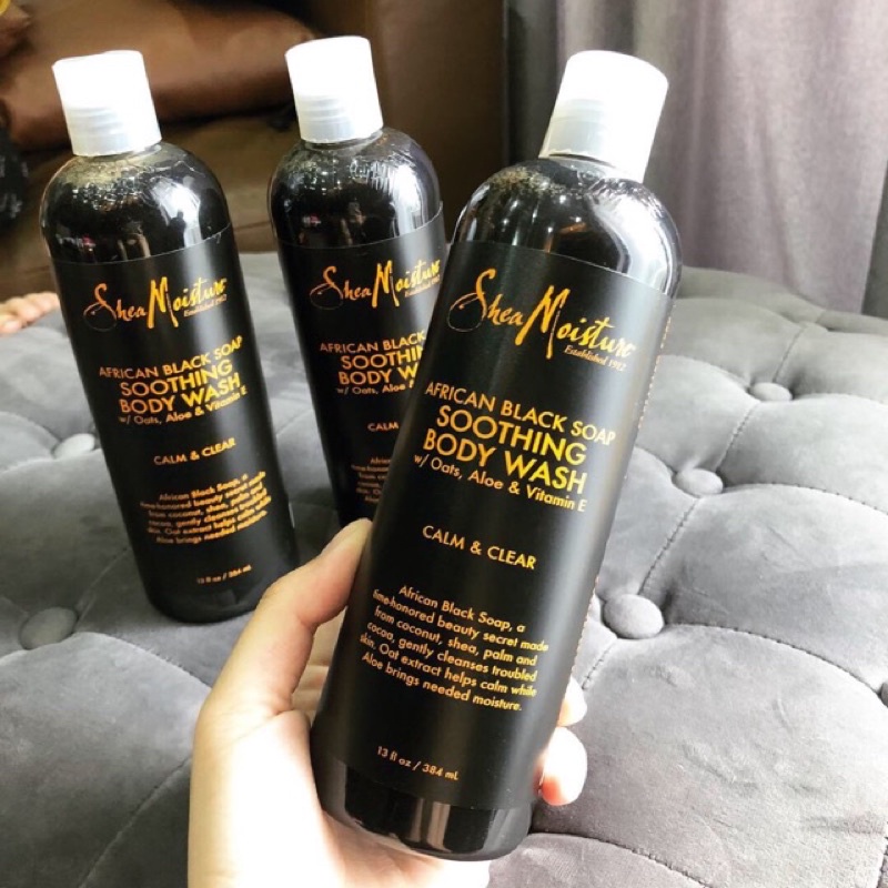 SỮA TẮM SHEA MOISTURE AFRICAN BLACK SOAP SOOTHING BODY WASH