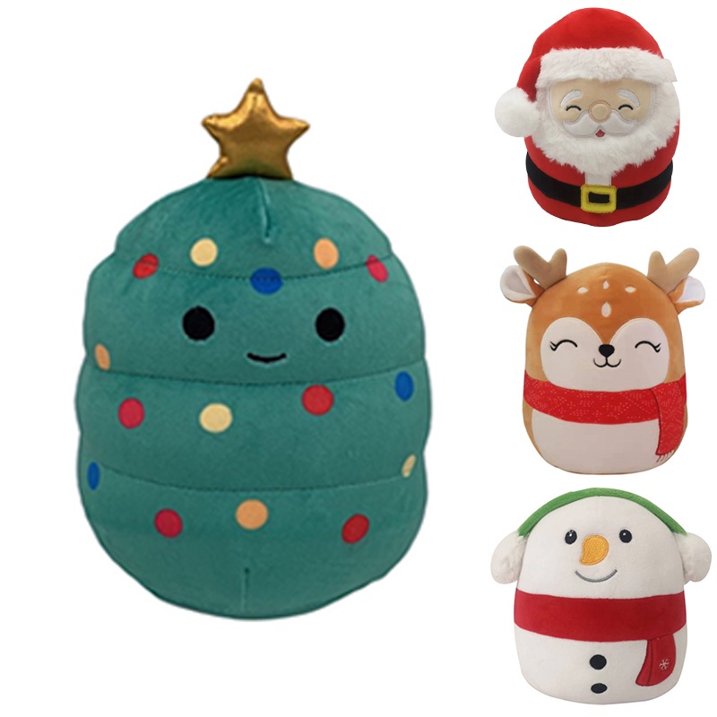 Kids lovely Squishmallow Plush Toy Xmas Santa Claus Stuffed Animal Doll Birthday Gift