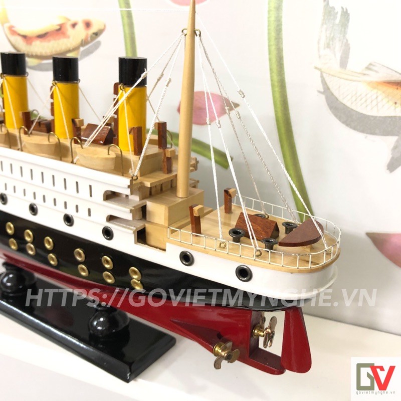 Mô Hình Du Thuyền Gỗ RMS Titanic - Thân tàu 40cm - Gỗ Sơn | BigBuy360 - bigbuy360.vn
