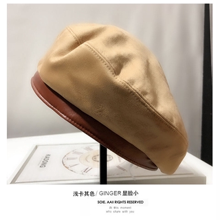 Mũ Beret Da Lộn Thời Trang Nữ Tính