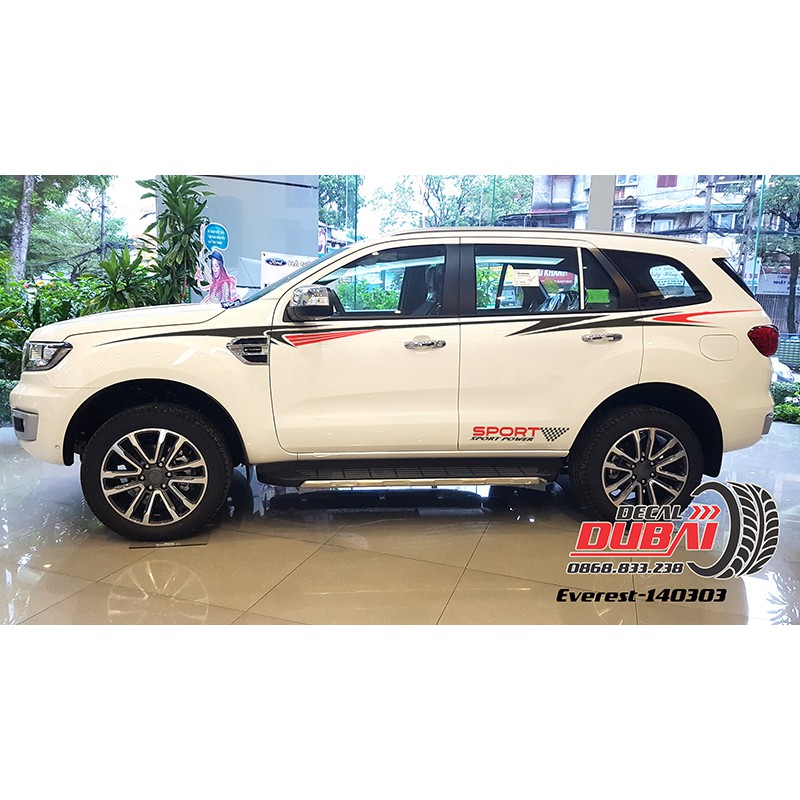 Tem Dán Xe Ford Everest Sport - Decal Everest Đẹp