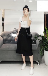 CHÂN VÁY VẠT CHÉO