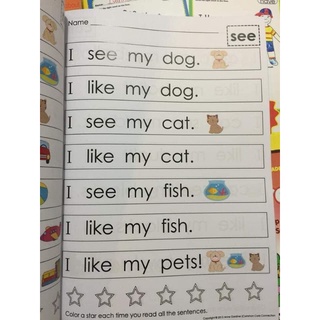 (Tặng file nghe) Bộ 4 cuốn sight words cho bé