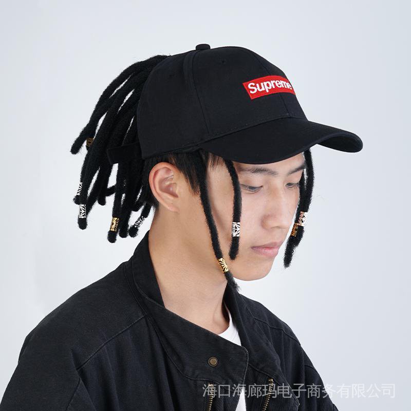 Mũ Lưỡi Vịt Đính Tóc Giả Phong Cách Hip-Hop Dành Cho Nam Nữ