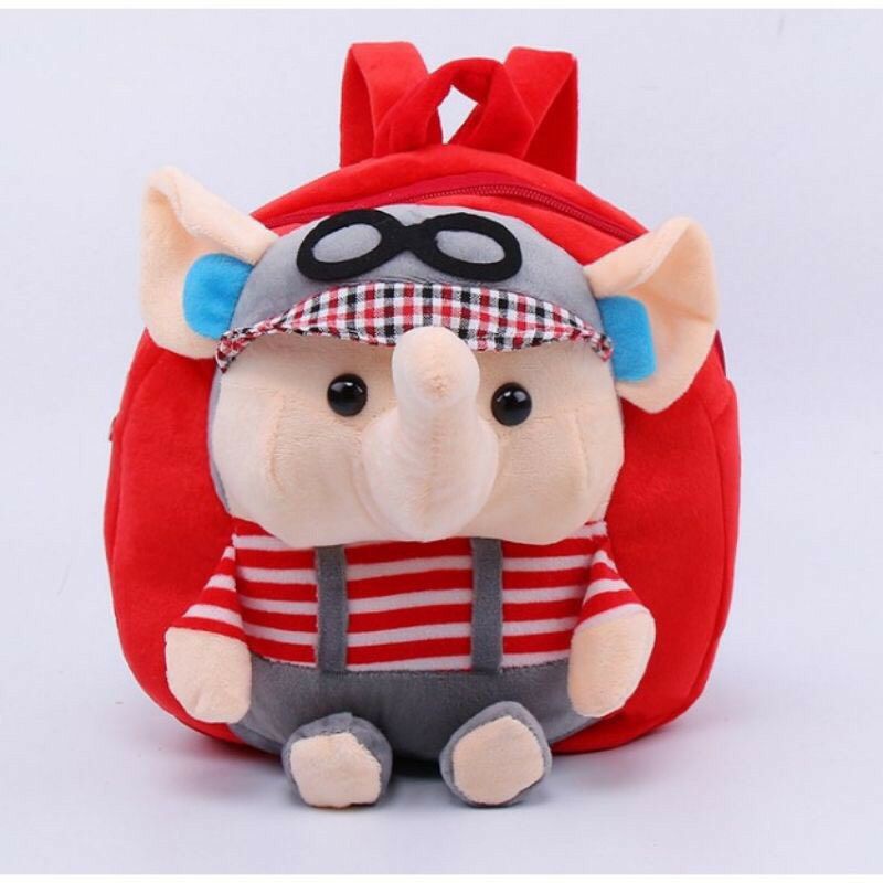Balo cho bé mầm non 0_5t chất liệu bông, Balo 3D