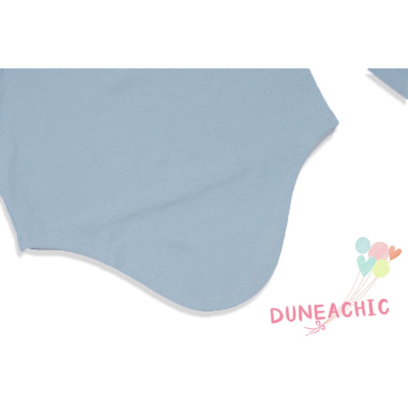 DUNEA Áo Thun Nữ Tay Dài Cổ Cao Màu Trơn Thời Trang