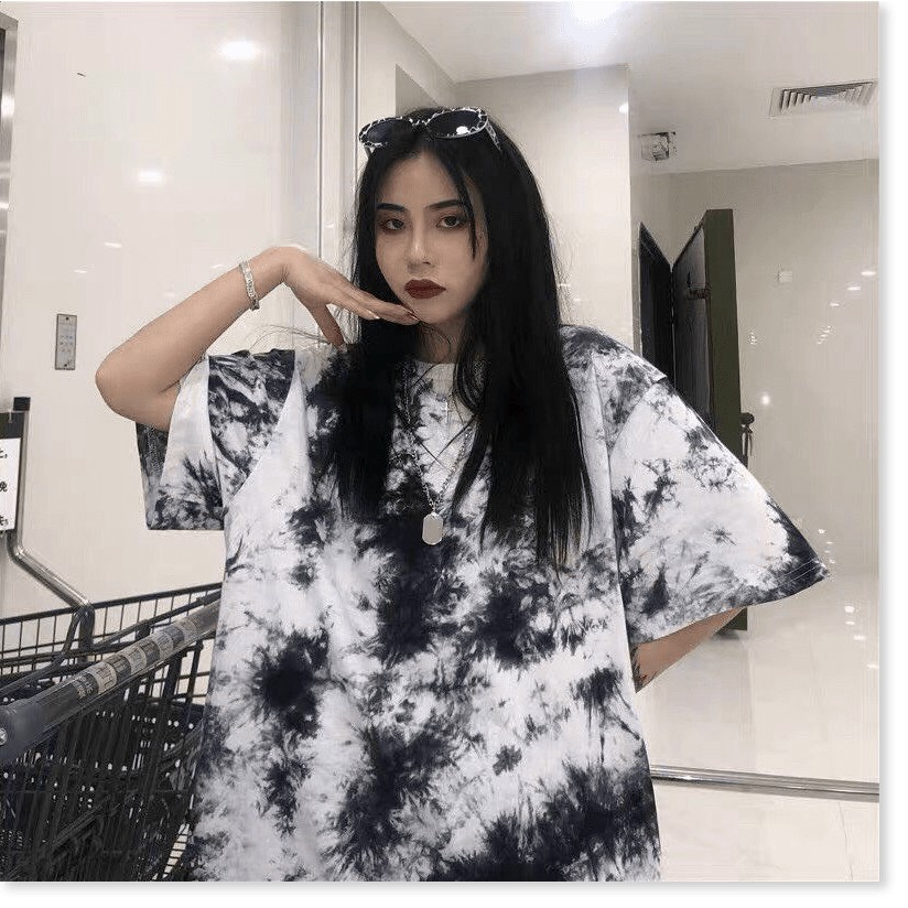 [FREE SHIP TOÀN QUỐC] ÁO THUN NỮ FORM RỘNG MÀU LOANG PHỐI CỰC CÁ TÍNH