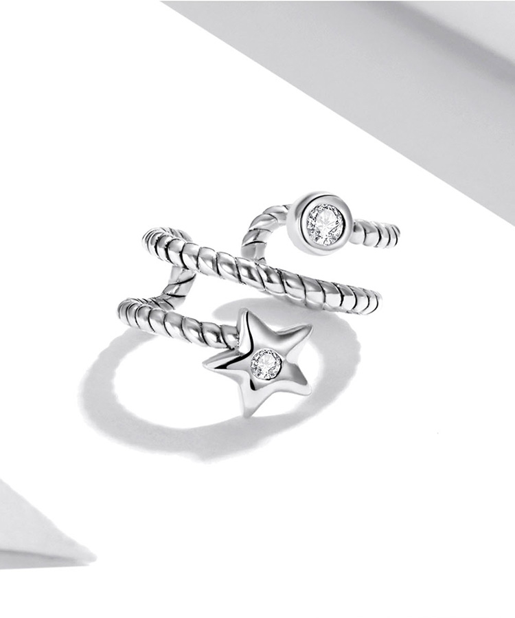 Hoa tai Bamoer bằng bạc 925 dát đá Zircon thời trang dành cho nữ làm quà tặng SCE1135