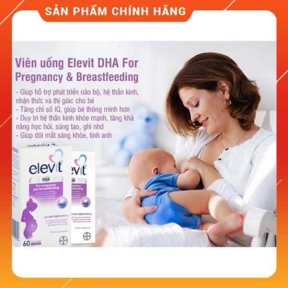 [Hàng Chuẩn ÚC] Elevit DHA For Pregnancy and Breastfeeding - Viên uống bổ sung DHA cho mẹ bầu 60 viên
