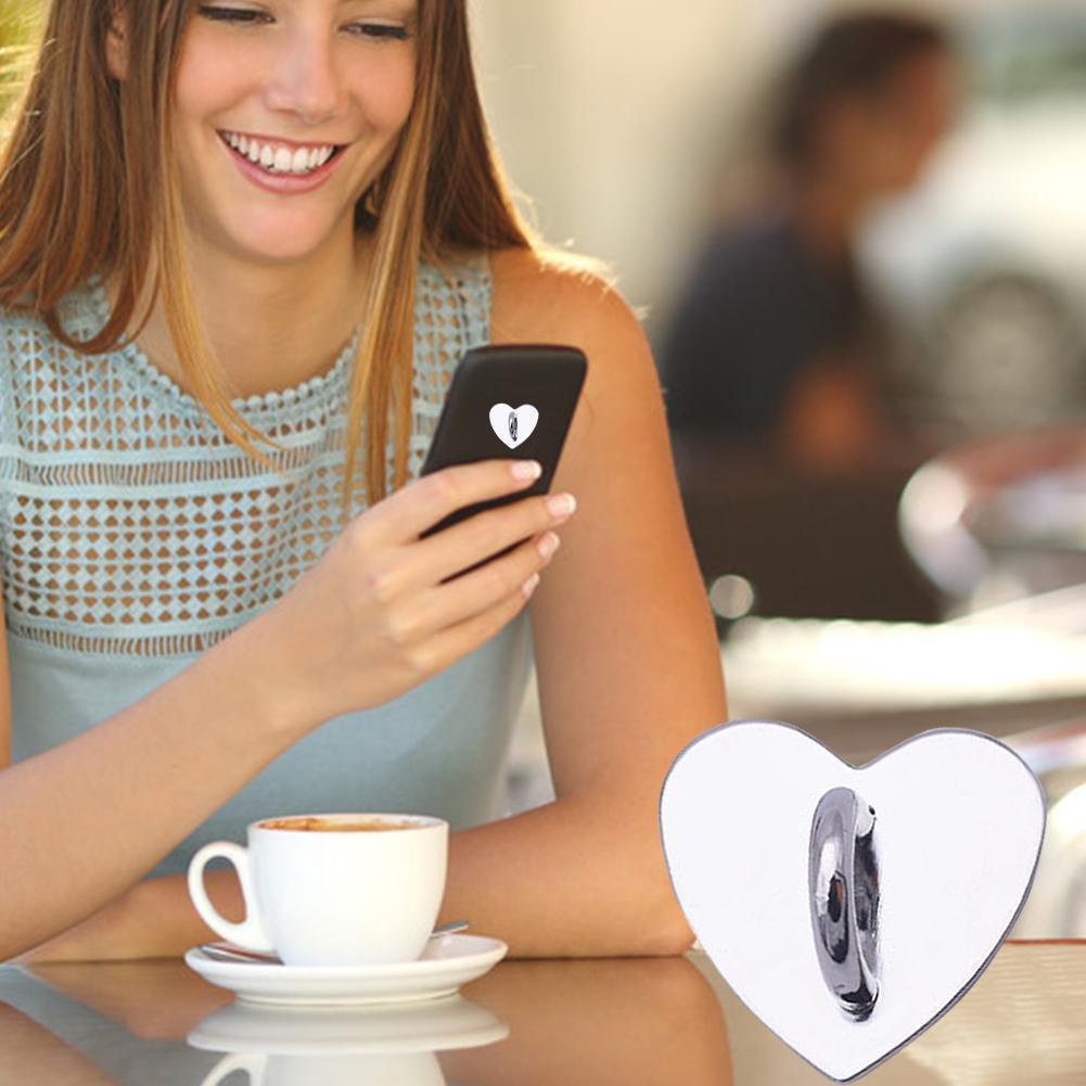 1 Móc Dán Điện Thoại Bằng Kim Loại Hình Vuông/Trái Tim Diy T1E7