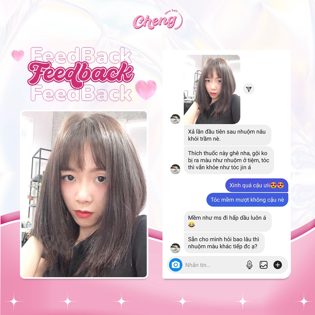 Thuốc Nhuộm Tóc Màu NÂU KHÓI TRẦM Không Tẩy| Chenglovehair, Chenglovehairs