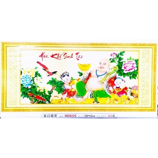 Tranh Đinh Đá ABC 3D Hòa Khí Sinh Tài D9225 (KHÁCH TỰ ĐÍNH) KT:128X63CM
