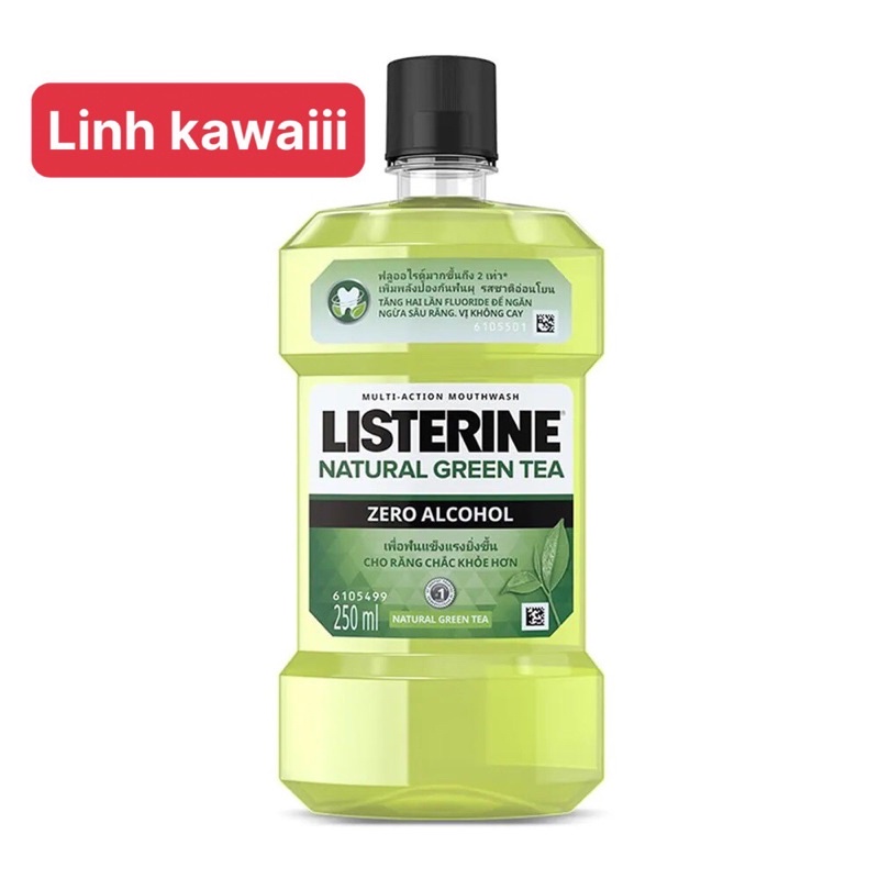 Nước Súc Miệng Listerine  Ngừa Sâu Răng Trà Xanh – Green Tea– Dung Tích 250ml