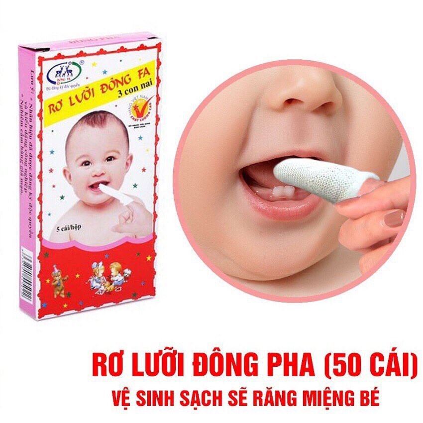 Chính hãng tưa lưỡi đông pha cho bé  gói 50 chiếc - ảnh sản phẩm 3