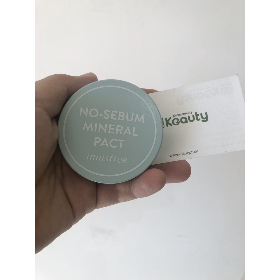 Phấn phủ dạng nén kiềm dầu Innisfree No sebum Mineral Pact 8.5g