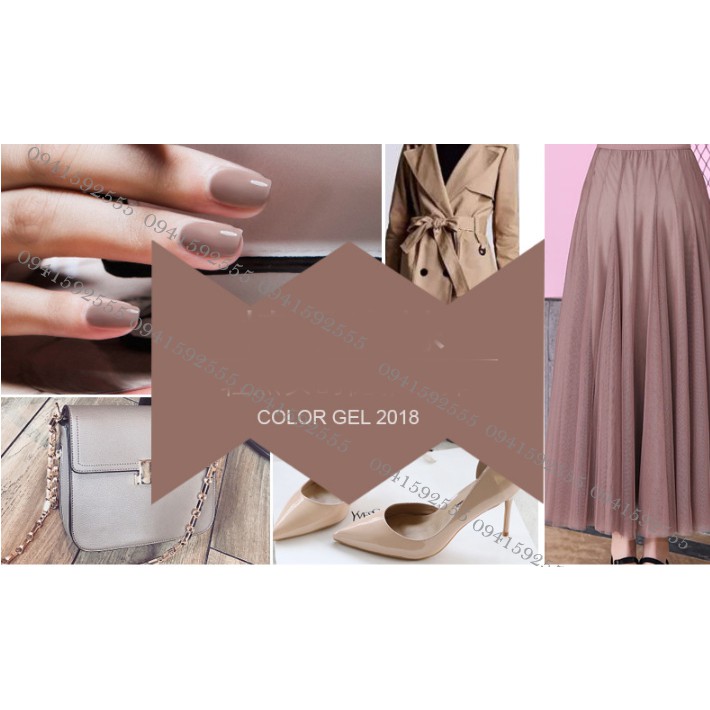 Sơn gel AS 6 màu trà sữa QZ chọn lẻ chai 15ml