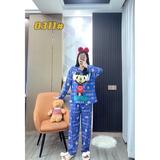 Bộ ngủ dài tay cotton | BigBuy360 - bigbuy360.vn