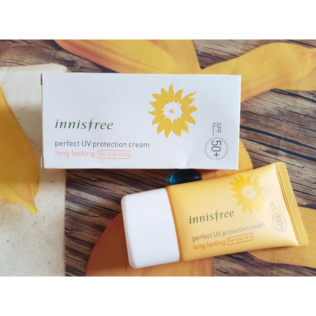 Kem Chống Nắng Innisfree Perfect Uv Protection Cream Long Lasting (For Oily Skin) SPF 50 PA +++