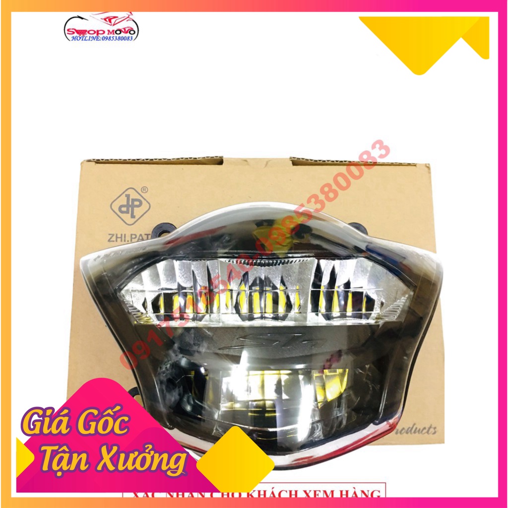 Chóa led 2 tầng Zhi.pat lắp cho đầu Sh Việt 2012-2016 (Ảnh Sp thật)