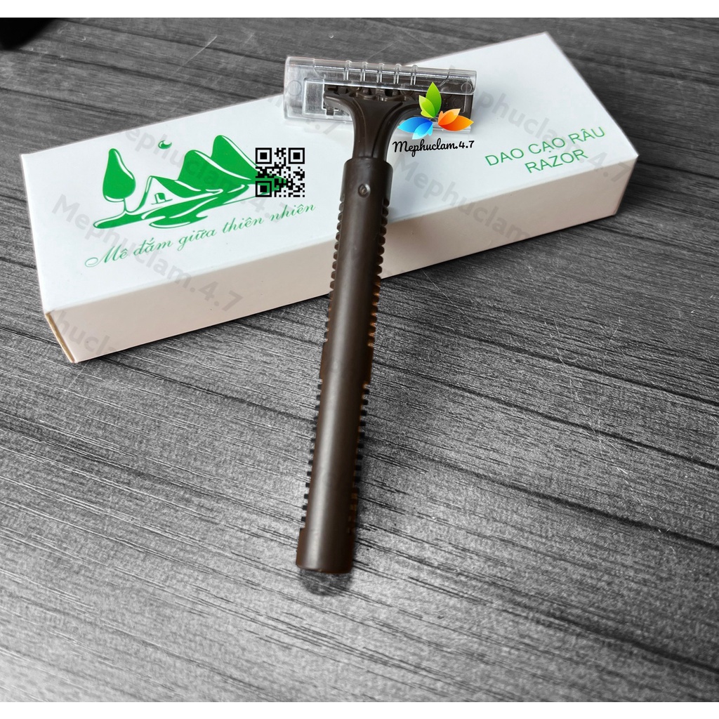 100 dao cạo râu mã Nau01 đựng vỏ hộp giấy (mẫu núi xanh) dùng 1 lần cho khách sạn. ĐỒ DÙNG KHÁCH SẠN MẸ PHÚC LÂM.4.7