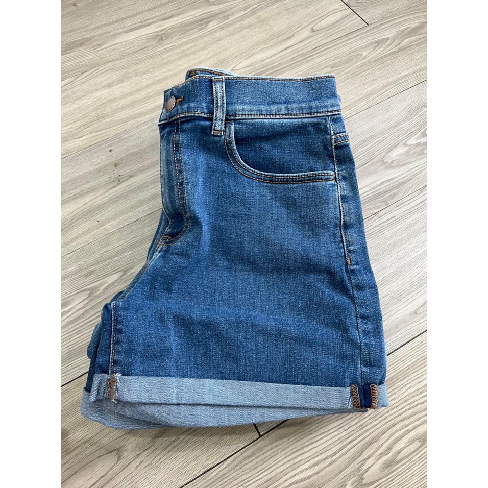 Quần short jeans Xanh