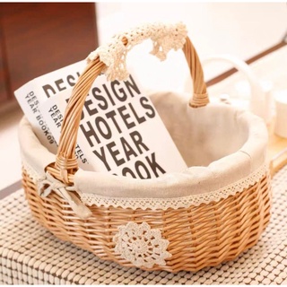 Giỏ mây đựng đồ đa năng tiện lợi giỏ trái cây giỏ hoa giỏ picnic