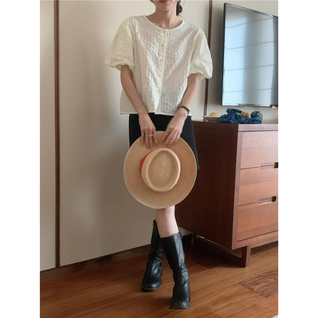 Áo Thun Cổ Tròn Ngắn Tay Thời Trang Hàn Quốc Đơn Giản 53696