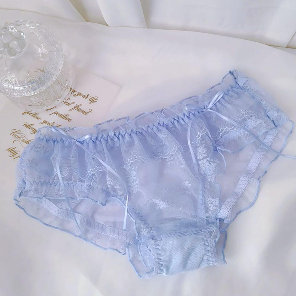 MOCHO Quần Lót Lưới Mềm Mại Thoáng Khí Đính Nơ Phong Cách Lolita Gợi Cảm Cho Nữ