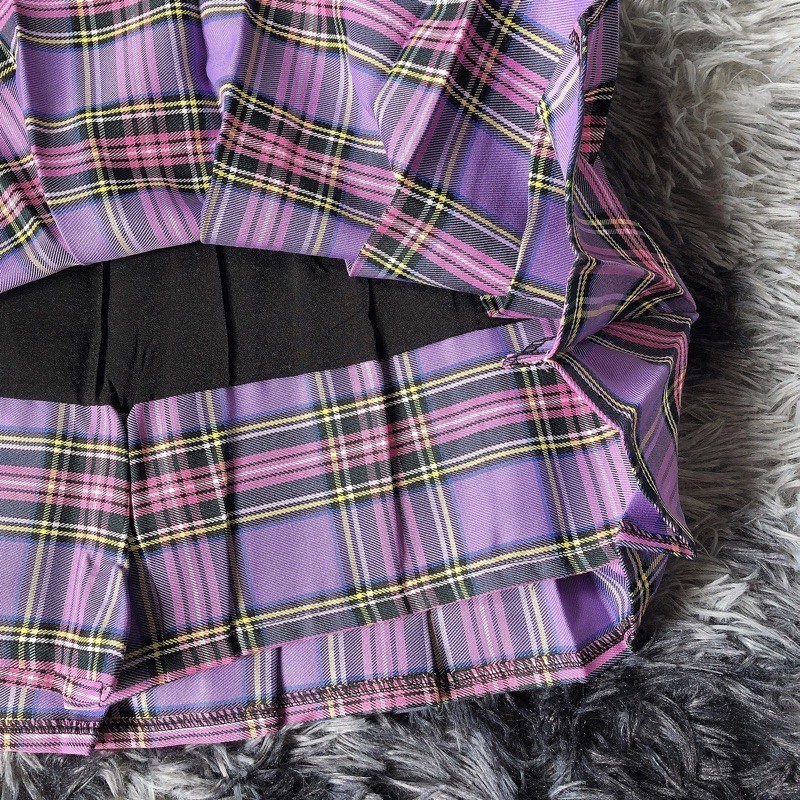 SET ÁO + CHÂN VÁY TENNIS KẺ CARO ULZZANG