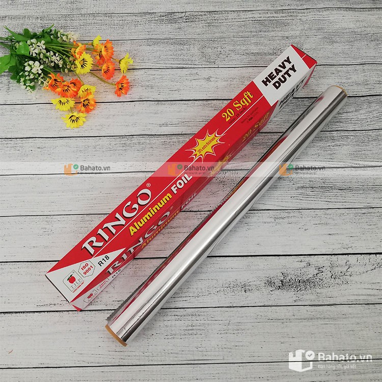 Thùng 24 cuộn giấy bạc nướng Ringo R18 (Rộng 45cm x Dài 5m)