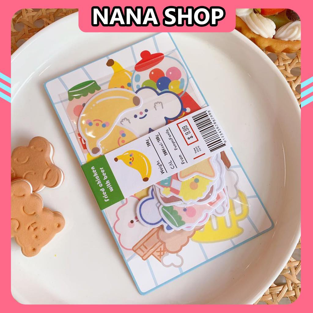 Bộ Dán Washi [MẪU MỚI] Gói Sticker Trang Trí Size To Dễ Thương