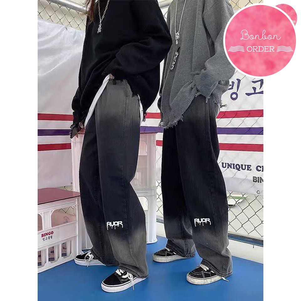 QUẦN JEANS DÁNG XUÔNG ULZZANG NAM NỮ LOANG OMBRE | BigBuy360 - bigbuy360.vn